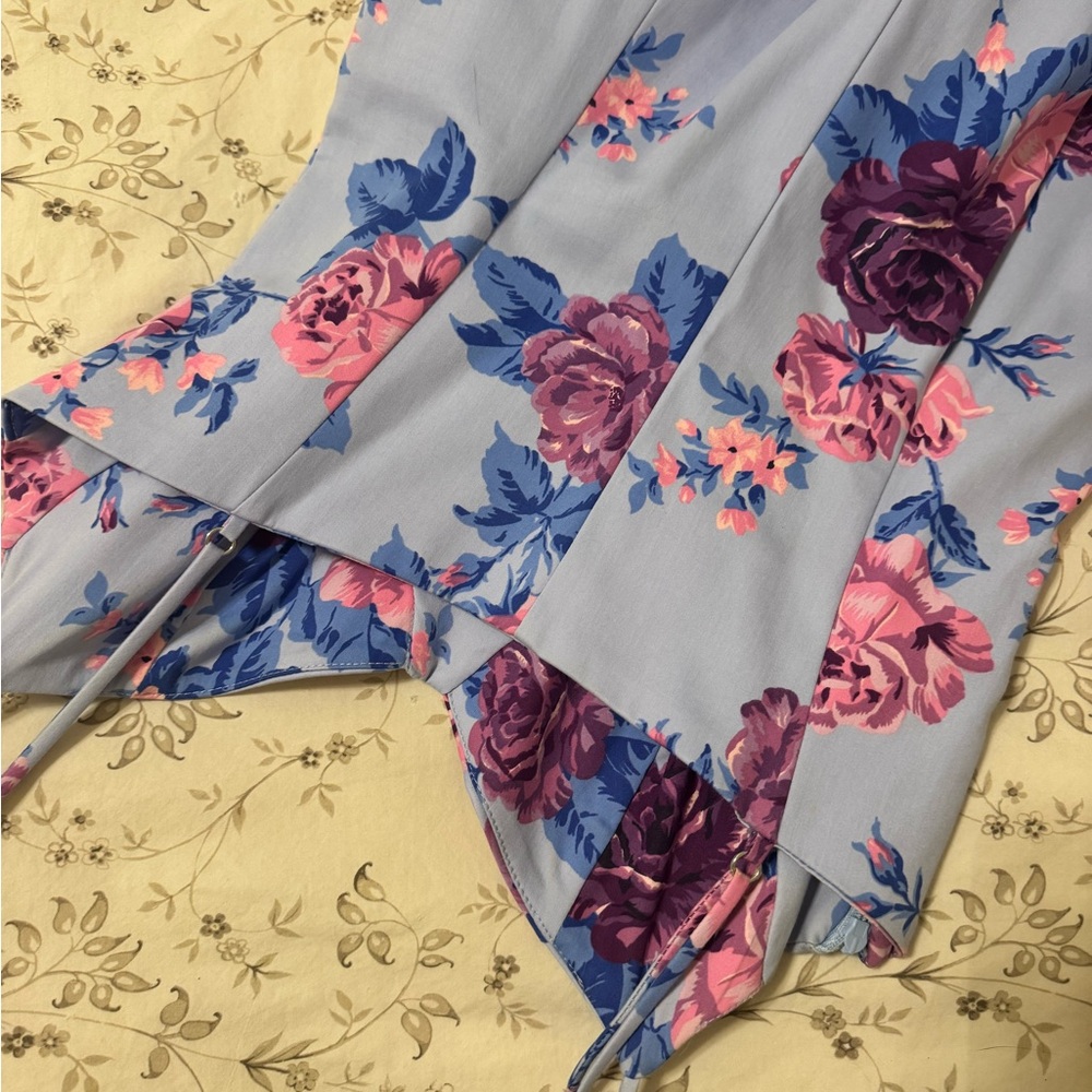 Zara Floral Spaghetti Strap Dress - Picture 2 of 4